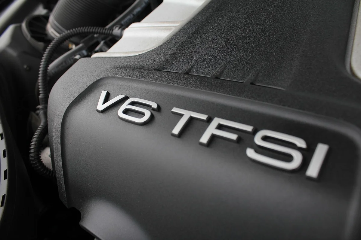 v6, engine, tfsi, technology, car, motor, auto, vehicle, metal, mechanical, machine, gear, engineering, power, machinery, piston, car wallpapers, mechanism, mechanic, turbo, technical, audi, german, automobile, automotive, badge, gray car, gray metal, gray power, gray technical - best sounding exhaust systems for v6 engines